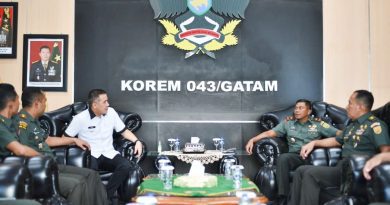 Kolaborasi Membangun Negeri, Bupati Pesawaran Silaturahmi Ke Makorem 043/Gatam